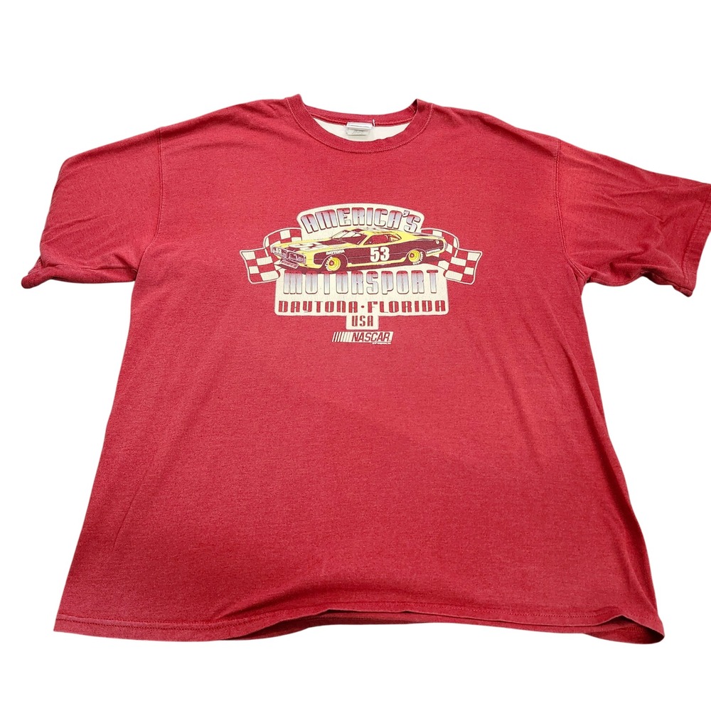 NASCAR Chase Authentics Mens 2XL Daytona Florida Motorsport Red T-Shirt EUC